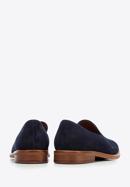 Men's suede loafers, navy blue, 96-M-708-N-43, Photo 5