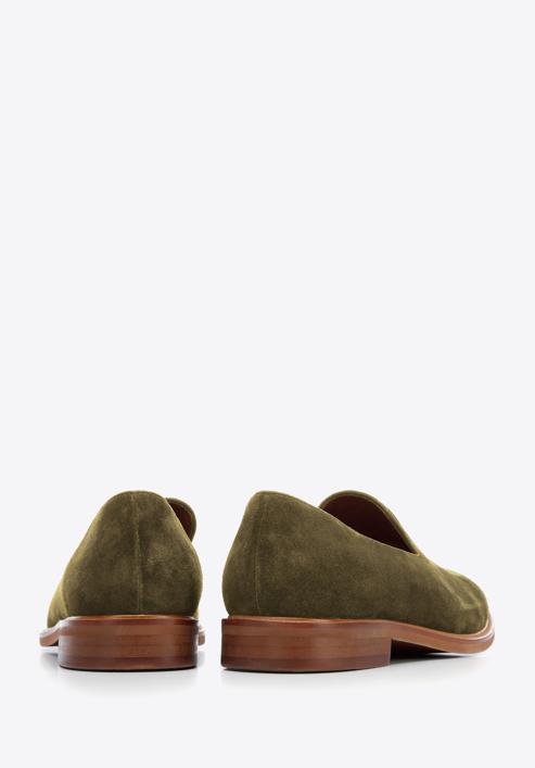 Men's suede loafers, green, 96-M-708-5-42, Photo 5