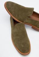 Men's suede loafers, green, 96-M-708-Z-40, Photo 7