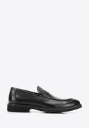 Men's leather penny loafers, black, 94-M-503-1-44, Photo 1