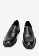 Men's leather penny loafers, black, 94-M-503-1-44, Photo 2