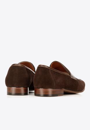 penny loafers, brown, 92-M-507-4-45, Photo 1