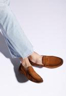 Men's suede penny loafers, brown, 96-M-510-N-40, Photo 15