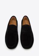 Men's suede penny loafers, black, 96-M-510-5-41, Photo 2