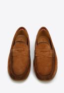 Men's suede penny loafers, brown, 96-M-510-N-40, Photo 2