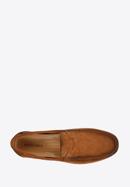Men's suede penny loafers, brown, 96-M-510-N-45, Photo 5