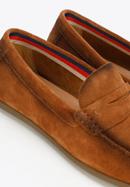 Men's suede penny loafers, brown, 96-M-510-5-42, Photo 8