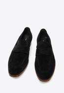 Men's suede penny loafers, black, 96-M-707-N-44, Photo 3