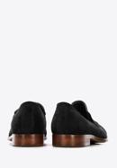 Men's suede penny loafers, black, 96-M-707-N-44, Photo 4
