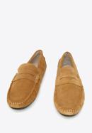 Men's suede penny loafers, brown, 94-M-500-5-42, Photo 2