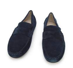 Shoes, navy blue, 94-M-500-N-43, Photo 1