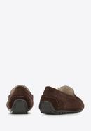 Men's suede penny loafers, dark brown, 94-M-500-5-41, Photo 5