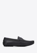Men's leather penny loafers, black, 94-M-903-N-44, Photo 1