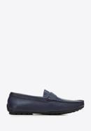 Men's leather penny loafers, navy blue, 94-M-903-1-42, Photo 1