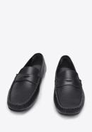 Men's leather penny loafers, black, 94-M-903-5-41, Photo 2