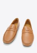 Men's leather penny loafers, brown, 94-M-903-5-42, Photo 2
