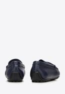 Men's leather penny loafers, navy blue, 94-M-903-5-41, Photo 5