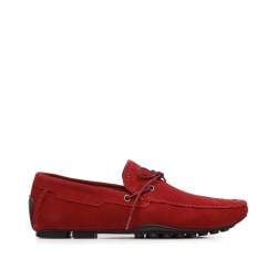 Men's suede driver loafers, red, 94-M-904-3-40, Photo 1