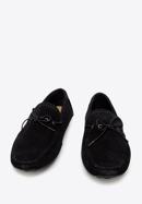 Men's suede driver loafers, black, 94-M-904-7-42, Photo 2