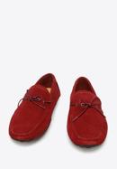 Men's suede driver loafers, red, 94-M-904-5-45, Photo 2
