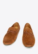 Men's suede driver loafers, brown, 94-M-904-3-44, Photo 2