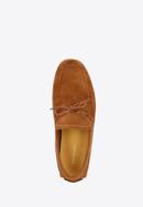 Men's suede driver loafers, brown, 94-M-904-3-41, Photo 4