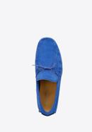 Men's suede driver loafers, blue, 94-M-904-3-42, Photo 4