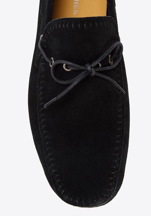 Men's suede driver loafers, black, 94-M-904-3-42, Photo 8