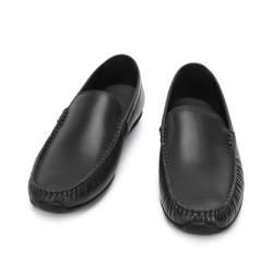 Men's classic leather loafers, black, 94-M-900-1-40, Photo 1