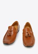 Men's leather tassel loafers, brown, 94-M-901-5-44, Photo 2