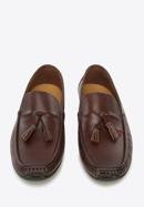 Men's leather tassel loafers, dark brown, 94-M-901-5-45, Photo 3