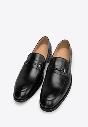 Men's leather bit loafers, black, 98-M-707-1-40, Photo 1