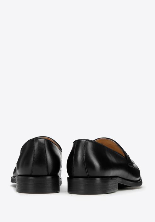 Men's leather bit loafers, black, 98-M-707-1-44, Photo 4
