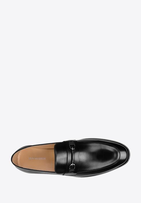 Men's leather bit loafers, black, 98-M-707-1-44, Photo 5