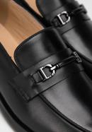 Men's leather bit loafers, black, 98-M-707-1-44, Photo 8