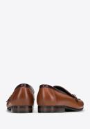 Men's leather strap moccasins, light brown, 98-M-711-15-45, Photo 4