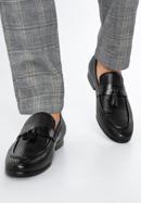 Men's kiltie moccasins, black, 96-M-704-4-44, Photo 15