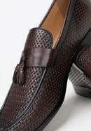 Men's leather tassel loafers, brown, 98-M-709-5-39, Photo 7