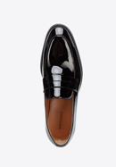 Men's patent leather moccasins, black, 98-M-706-1-39, Photo 5