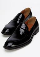 Men's patent leather moccasins, black, 98-M-706-1-40, Photo 7