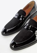 Men's patent leather moccasins, black, 98-M-706-1L-45, Photo 7