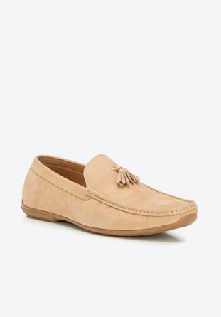 Men's shoes, light brown, 90-M-905-9-40, Photo 1