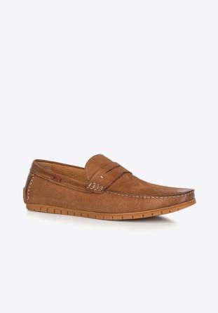 Men's shoes, light brown, 90-M-504-5-44, Photo 1