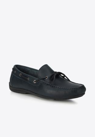 Men's shoes, navy blue, 88-M-350-7-44, Photo 1