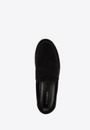 Men's suede moccasins, black, 96-M-517-N-41, Photo 4