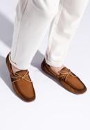 Men's suede driver shoes, brown, 96-M-511-5-45, Photo 15