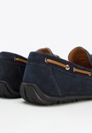 Men's suede driver shoes, navy blue, 96-M-511-5-45, Photo 7