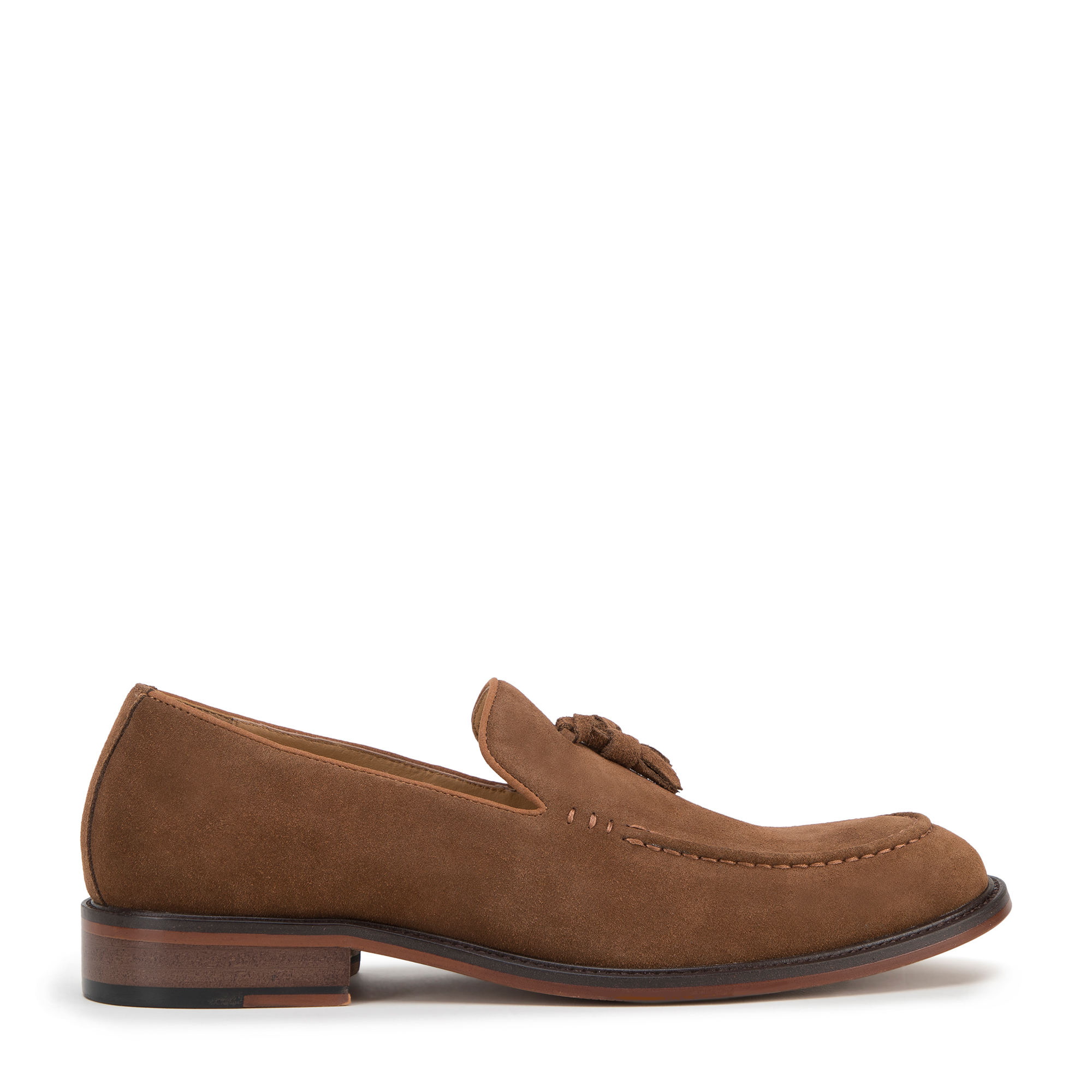 Pánske semišové mokasíny s strapcami 98-M-702-4