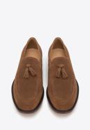 Men's suede tassel loafers, brown, 98-M-702-N-40, Photo 3