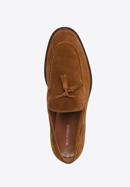 Men's suede tassel loafers, brown, 96-M-706-Z-44, Photo 4